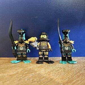 LEGO 71752 NINJAGO NINJA SUB SPEEDER Scuba Cole And 2 Maaray Guard Minifigures